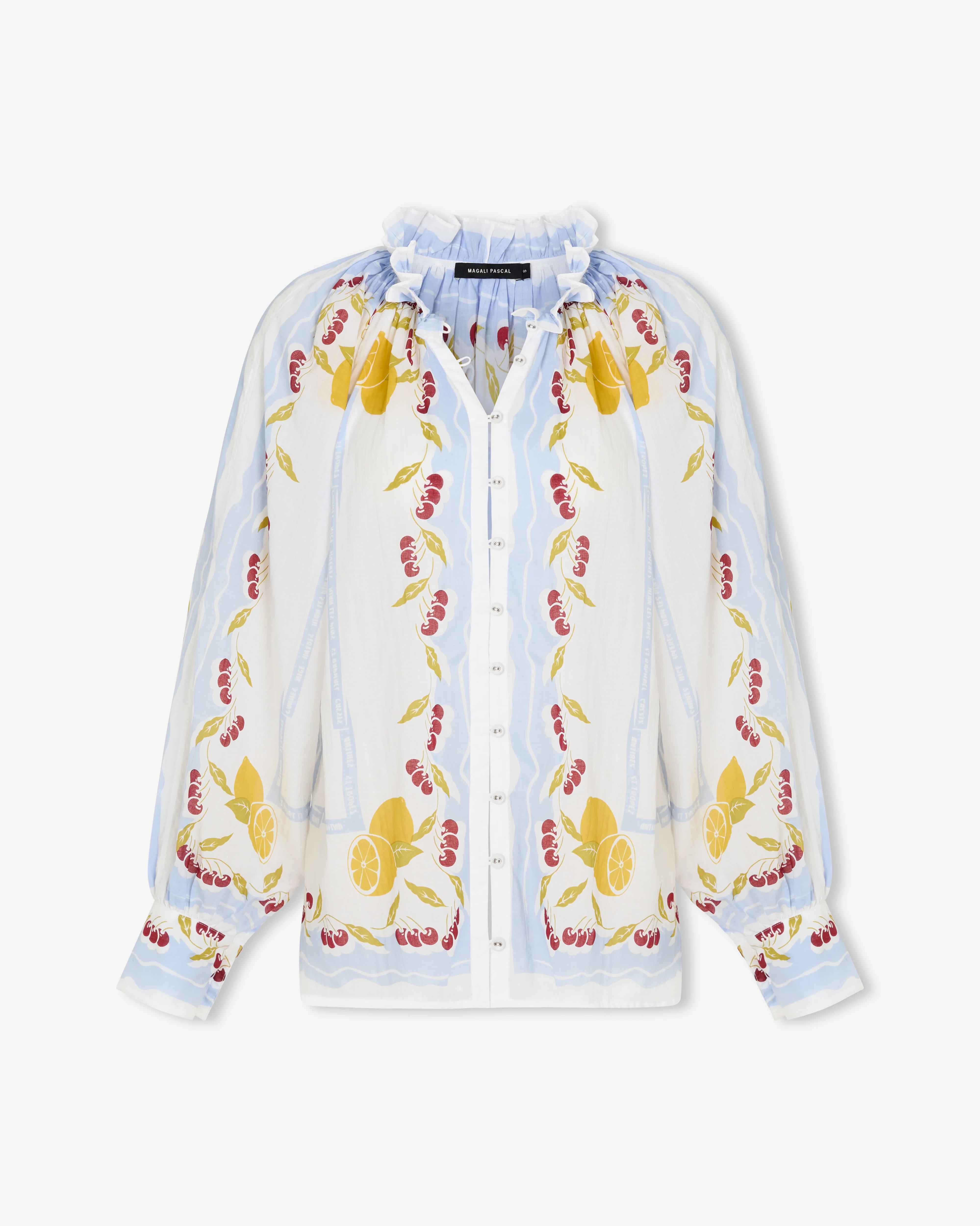 Elegant Sheer Embroidered Blouse