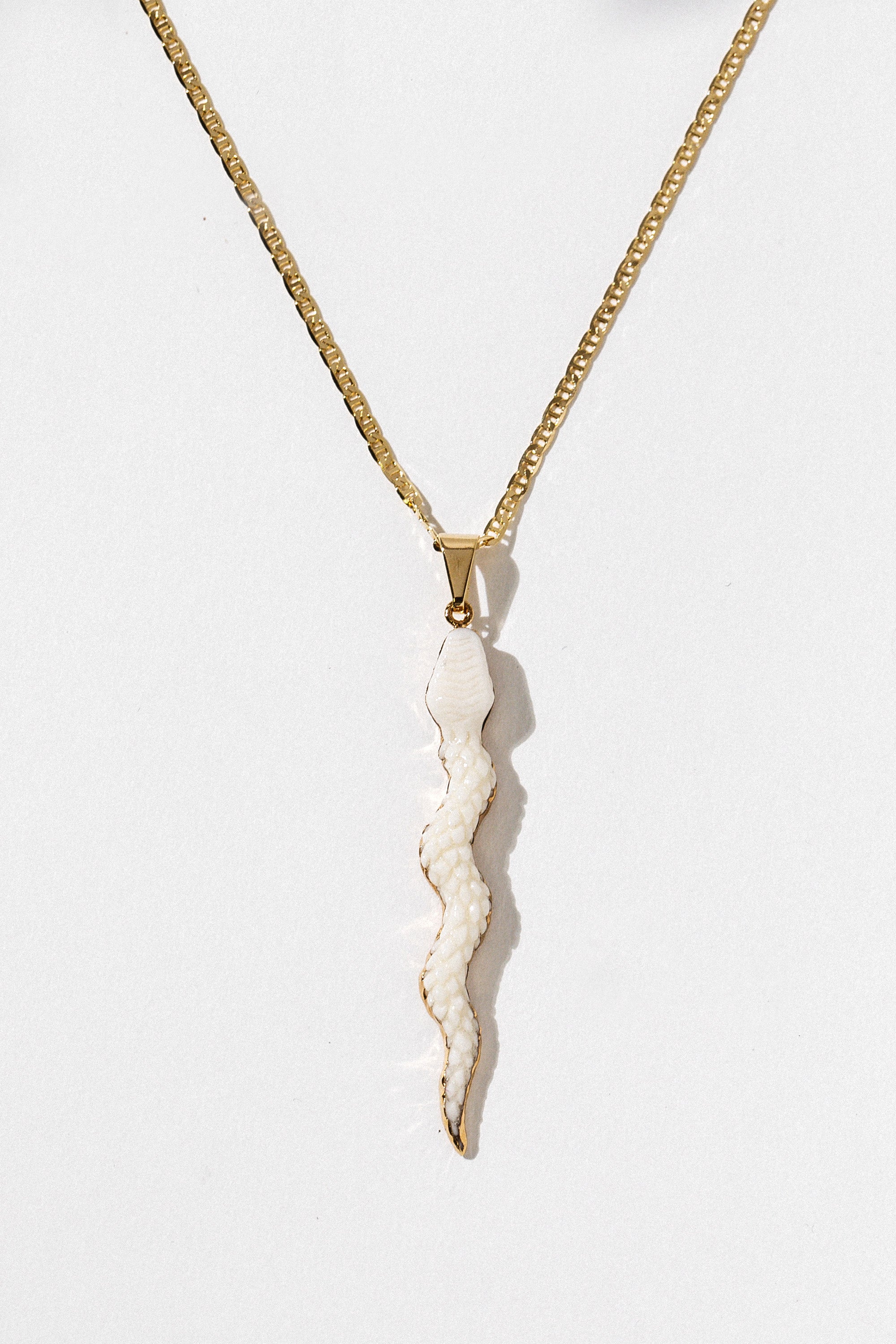 Elegant Serpentine Charm Necklace