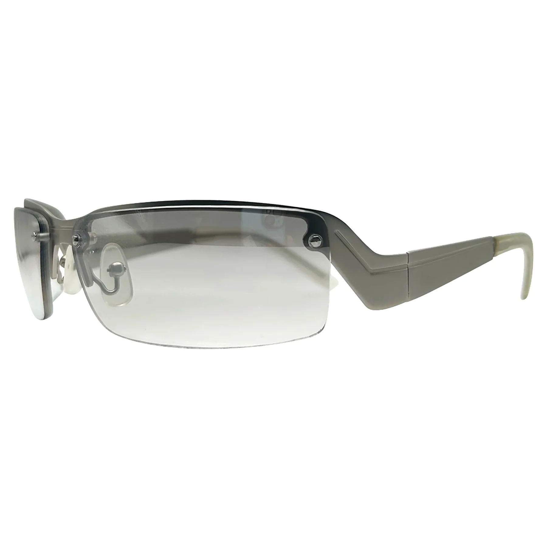 Stylish Semi-Rimless Rectangular Sunglasses